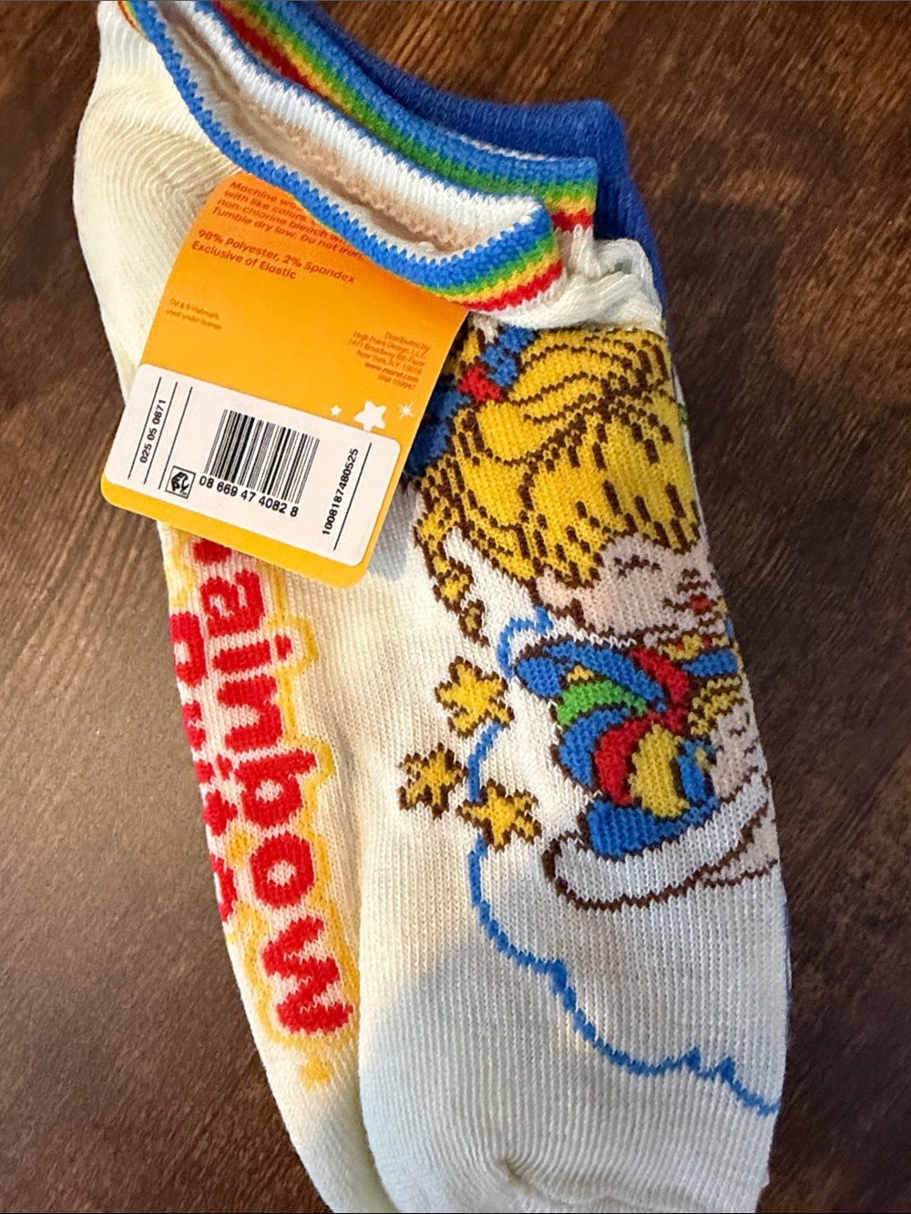 Rainbow Brite Socks with Multicolor Designs - Picture 2 of 5